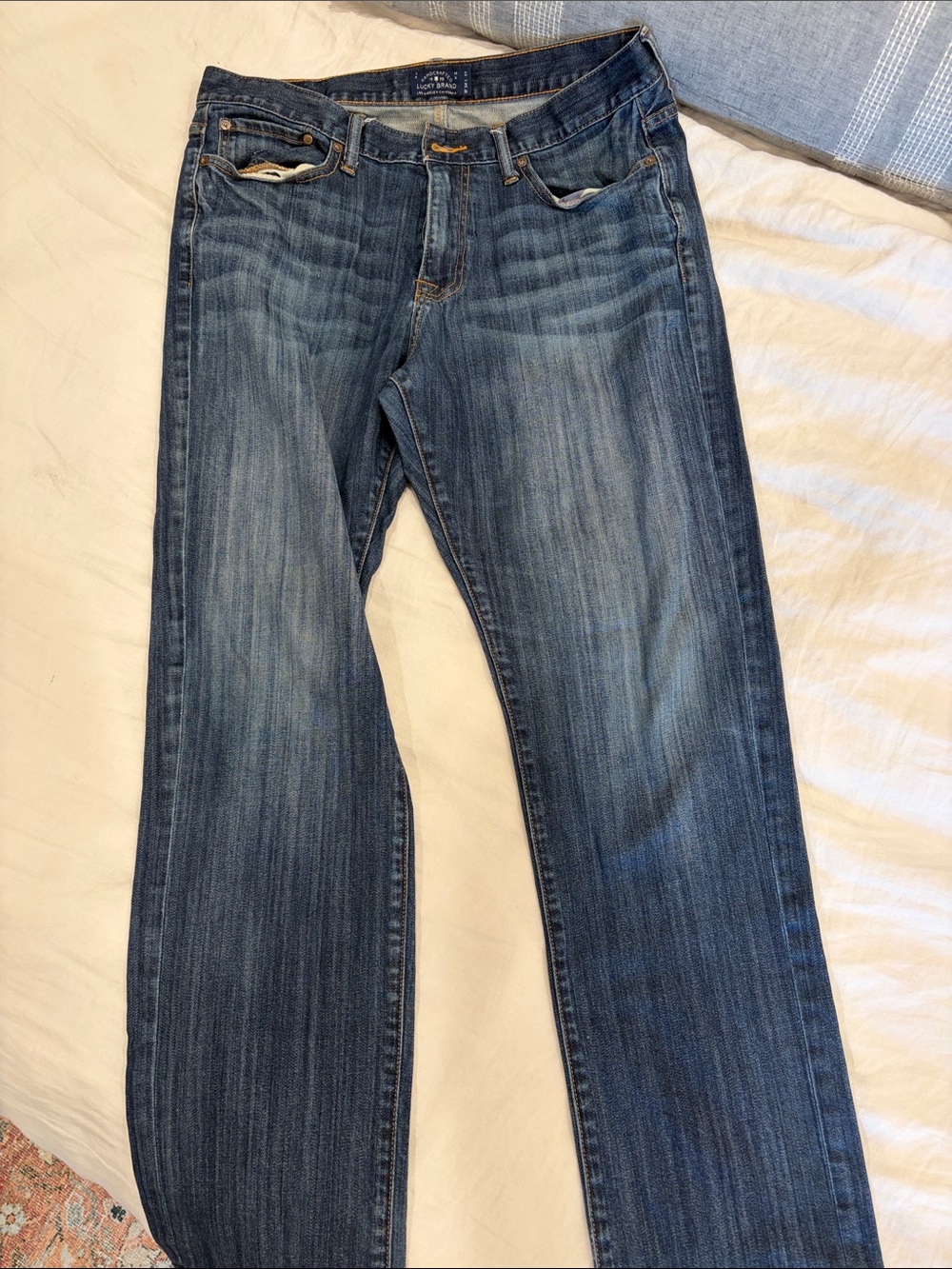 Lucky Brand Men's Straight Jeans - Blue
